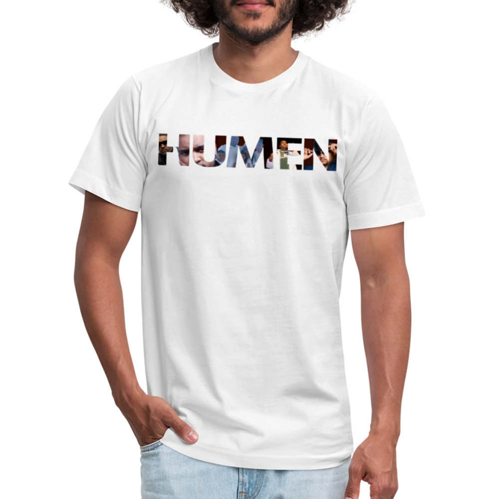 HUMEN Collage Logo Designer Tee - white