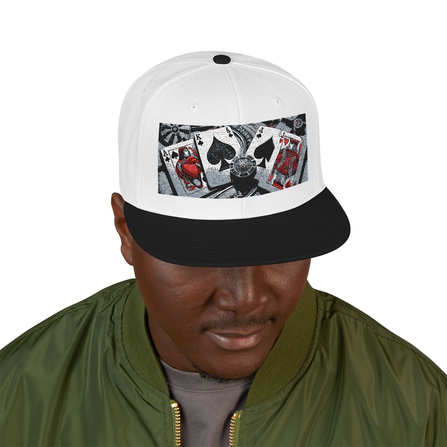 Game of Spades Snapback Hat — Life's Strategy Embroidered Cap